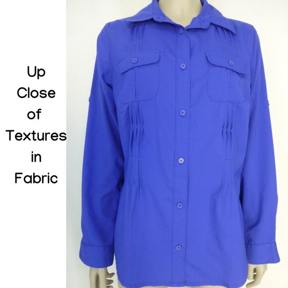 Columbia Omni-Shade Sun Protection Long Sleeve, Button Up Top - Picture 7 of 13